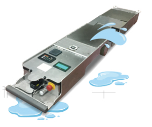 Low height water-resistant AGV